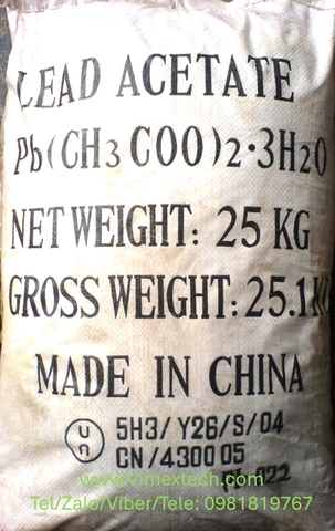 Chì axetat - TQ - CN - 25kg
