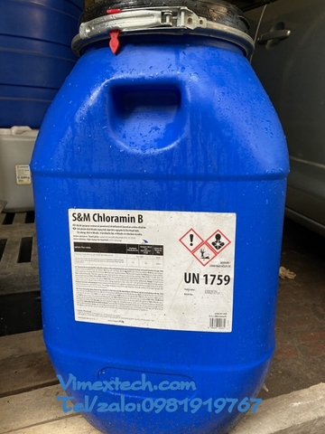 CHLORAMIN B (C6H5SO2NClNa.3H20) -Séc - Dược dụng - 35kg