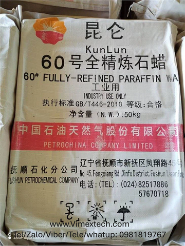 Paraffin 58-60-fully/semi-Tính chất lý hóa và so sánh các ứng dụng.