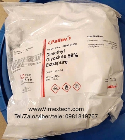 Dimethylglyoxime: Tính chất, ứng dụng trong công nghiệp và phân tách kim loại quý hiếm