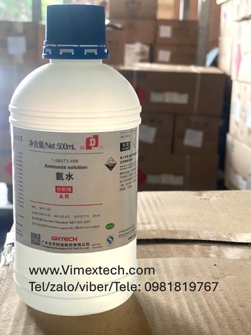 Amoni hydroxit-NH4OH-TQ-AR-0,5L- Tính chất hóa lý và ứng dụng