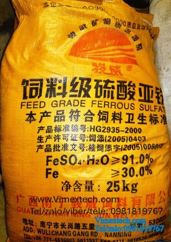 Sắt II sunphat - FeSO4 - TQ - CN -25kg