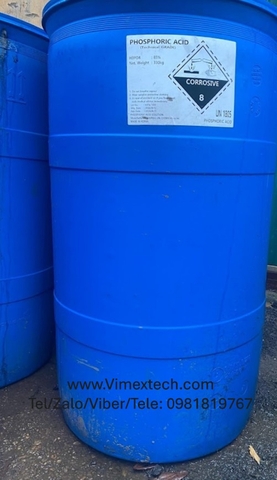 Axit Photphoric-H3PO4-TQ-85%-35kg-Tính chất hóa lý và ứng dụng của nó.