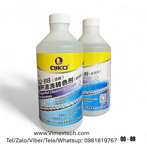QQ88-Dung dịch tẩy nòng trục vít khuôn nhựa-TQ-550ml- Tính chất lý hóa và so sánh khi sử dụng Asaclean làm sạch khuôn nhựa