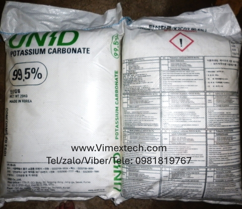 Kali cacbonat - K₂CO₃ - Hàn quốc - Công nghiệp -25kg