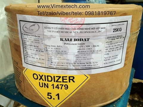Kali iodat - KIO3 - Chile - Dược dụng - 25kg