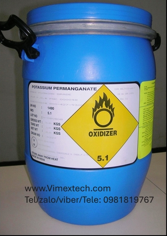 Kali pemanganat - Thuốc Tím - KMnO4 - Ấn độ - CN - 25kg