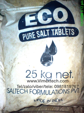 Natri clorua - NaCl - hạt - Ấn độ - CN - 25kg