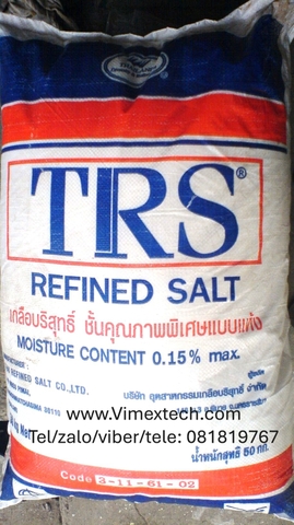 Natri clorua - NaCl - bột mịn - Thái lan - công nghiệp - 50kg