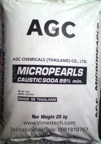 Natri hydroxit hạt tròn - NaOH - Thái lan - 99% - 25kg