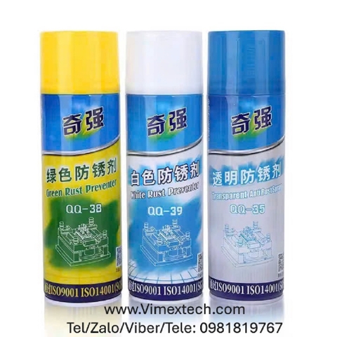 Bình xịt bảo quản khuôn QQ35, 38,39 - Trung quốc - 500ml - không màu, màu xanh, màu trắng