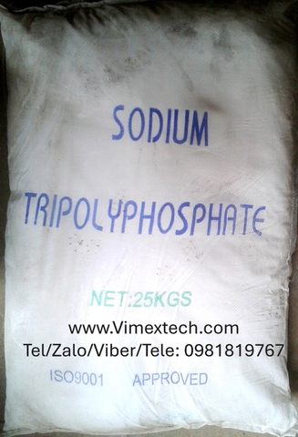 NATRI TRIPOLYPHOSPHATE (STPP) - Na₅P₃O₁₀ - TQ - CN - 25kg - Tính chất hóa lý và ứng dụng của nó.