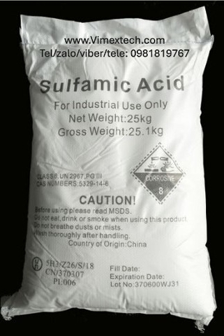 Axit Sunphamic (Sulfamic Acid) – Tính Chất và Ứng Dụng Công Nghiệp