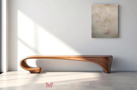 Artistic Wooden Bench