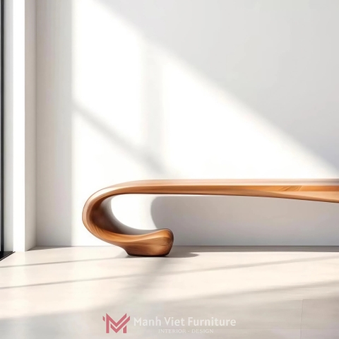 Artistic Wooden Bench