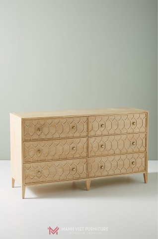 Textured Trellis Cabinet