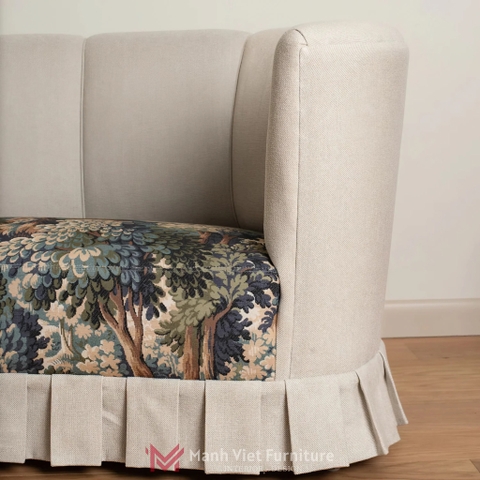 Art Deco Curved Sofa