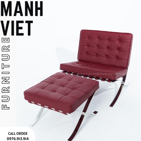 Barcelona Chair & Ottoman Set