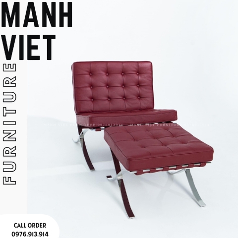 Barcelona Chair & Ottoman Set