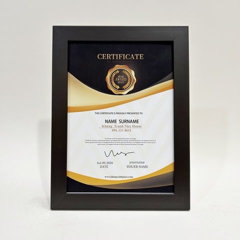 Khung Bằng Khen Gỗ 071D