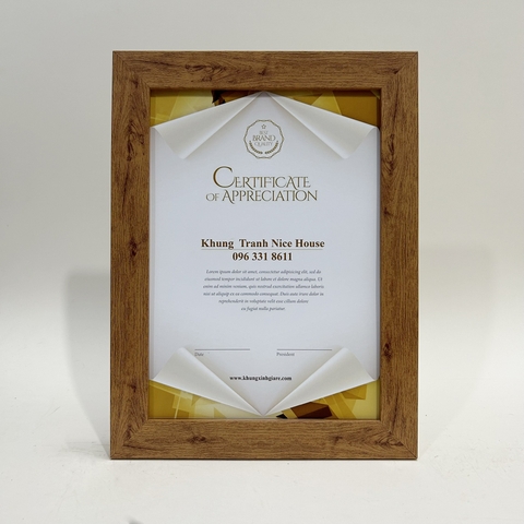 Khung Bằng Khen Gỗ 071G