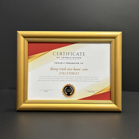 Khung Bằng Khen Gỗ 1016V