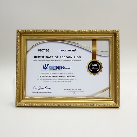 Khung Bằng Khen Gỗ 1017V