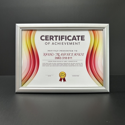 Khung Bằng Khen Gỗ 103 Xám