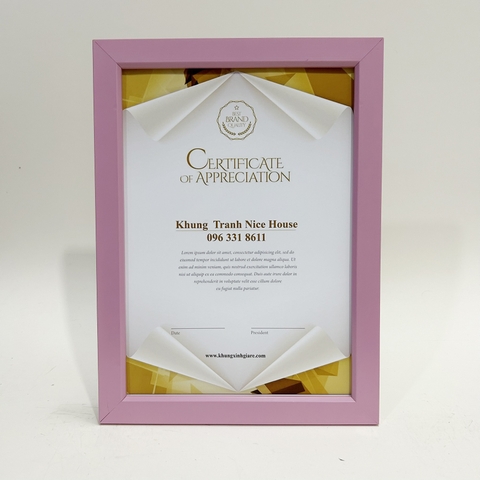 Khung Bằng Khen Gỗ 2015H