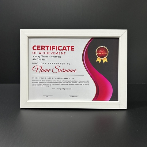 Khung Bằng Khen Gỗ 2015T