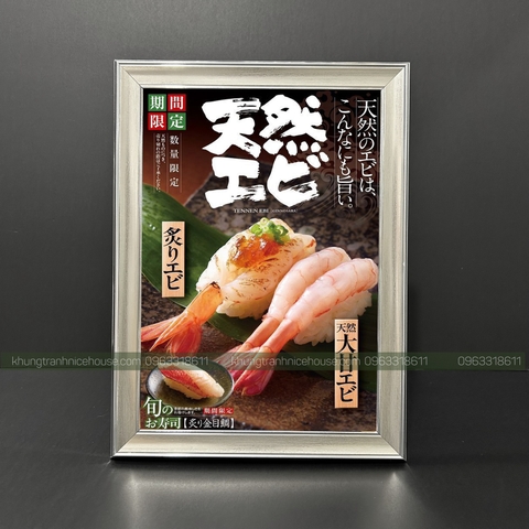 Khung Menu Viền Bạc 250S