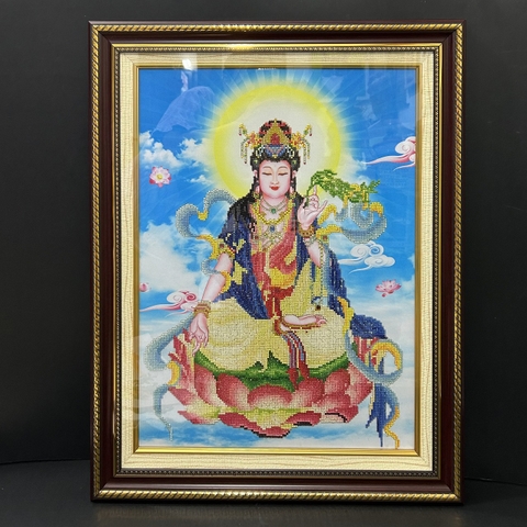 Khung Tranh Đính Đá Bồ Tát 214N