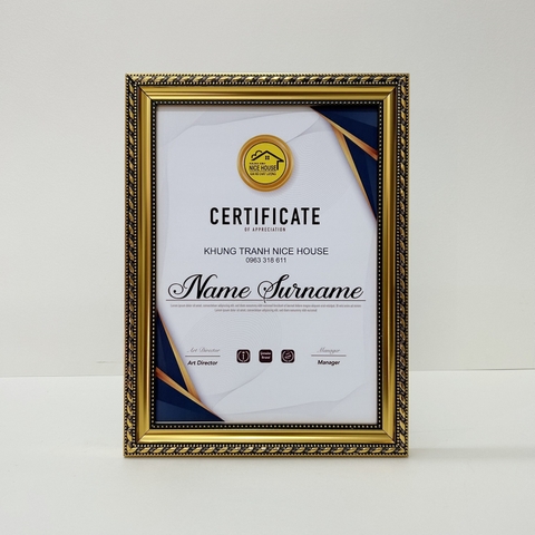 Khung Bằng Khen 328VĐ