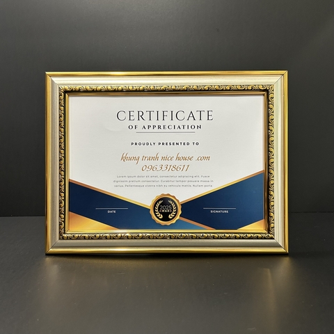 Khung Bằng Khen 3707B