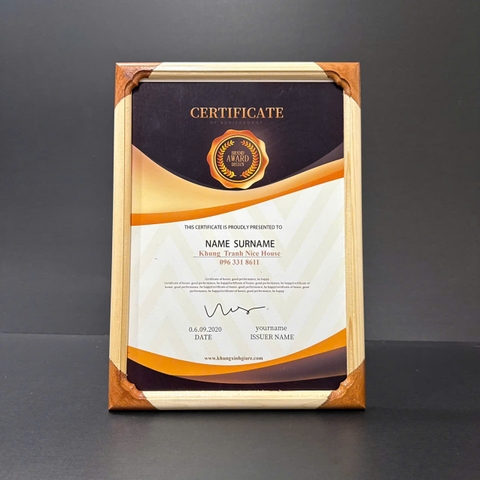 Khung gỗ bông góc