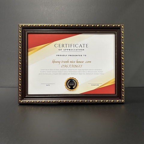 Khung Bằng Khen 518N