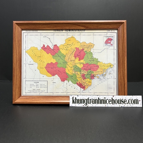 Khung màu nâu gỗ vát cạnh sang trọng CV-G