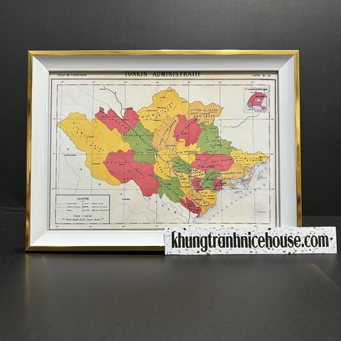 Khung bằng khen màu trắng phối chỉ vàng sang trọng CV-T