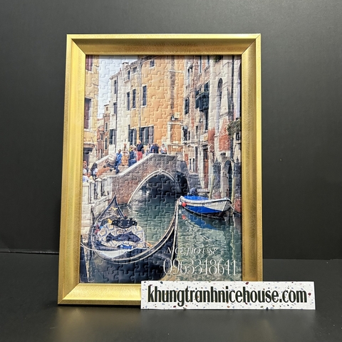Khung tranh ghép màu vàng sang trọng CV-V