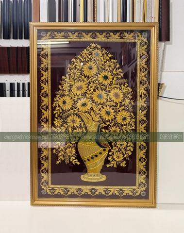 Khung tranh gỗ thảm Dubai sang trọng 196