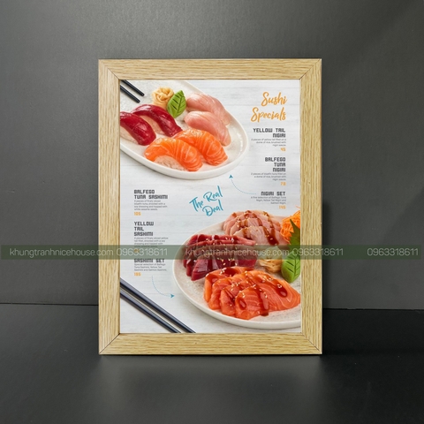 Khung Menu Viền Gỗ  F2GN