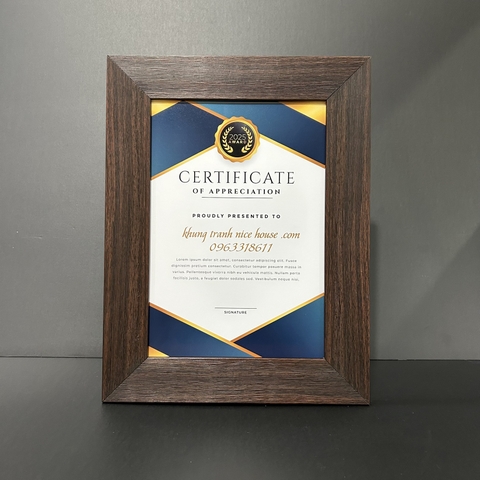 Khung Viền Nâu Gân Nổi F5V