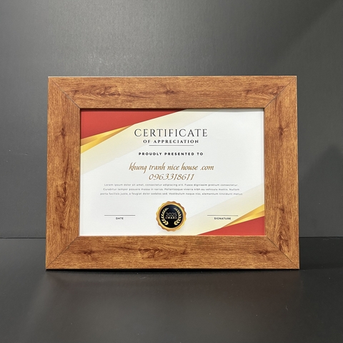 Khung Bằng Khen F5GĐ