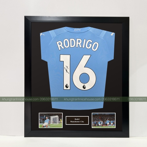 Khung áo đấu Rodrigo 16 in ảnh lưu niệm