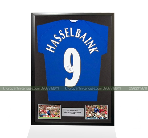 Khung áo thun xanh Hasselbaink