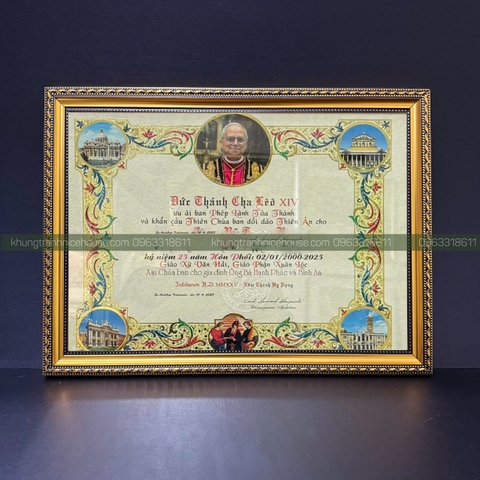 KHUNG BẰNG ÂN NHÂN CÔNG GIÁO 328VĐ