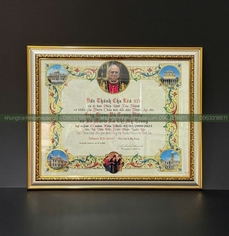 KHUNG BẰNG ÂN NHÂN CÔNG GIÁO 3707B