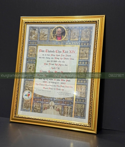 KHUNG BẰNG ÂN NHÂN CÔNG GIÁO 3707V