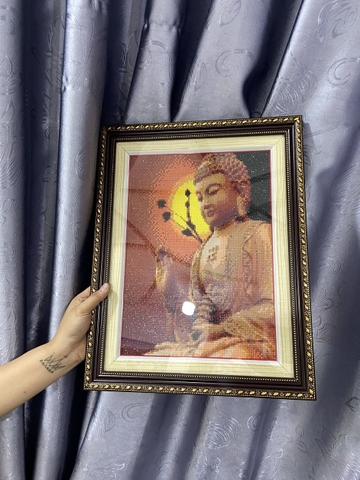 Khung Tranh Phật Nâu 518N