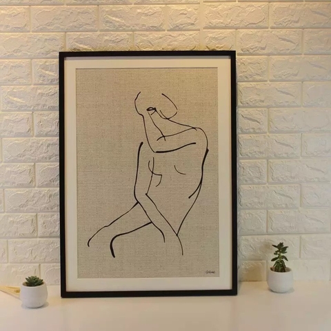 Khung Tranh Bo Viền Đen Theo Yêu Cầu